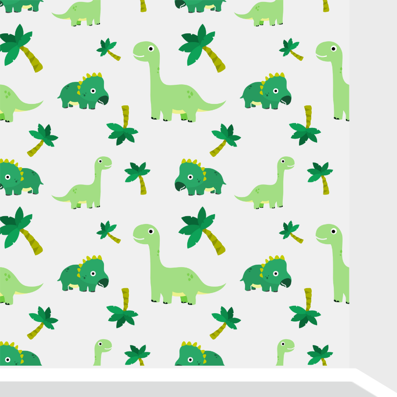 Autocollant mural dinosaure
