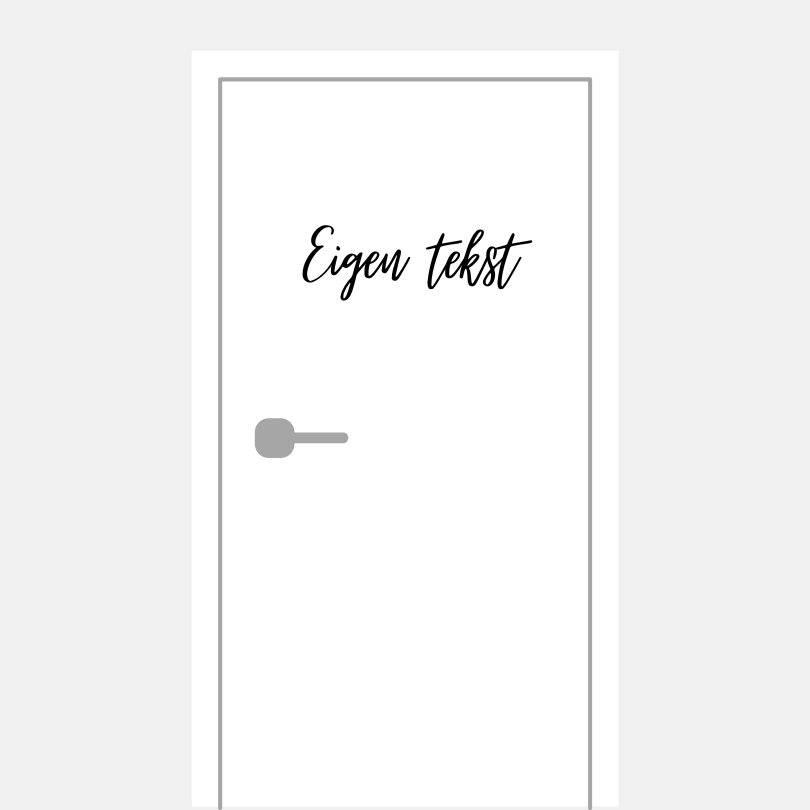 Texte autocollant de porte