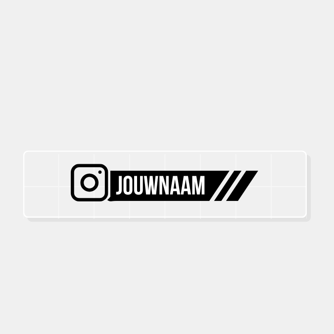 Instagram Autosticker | Strepen