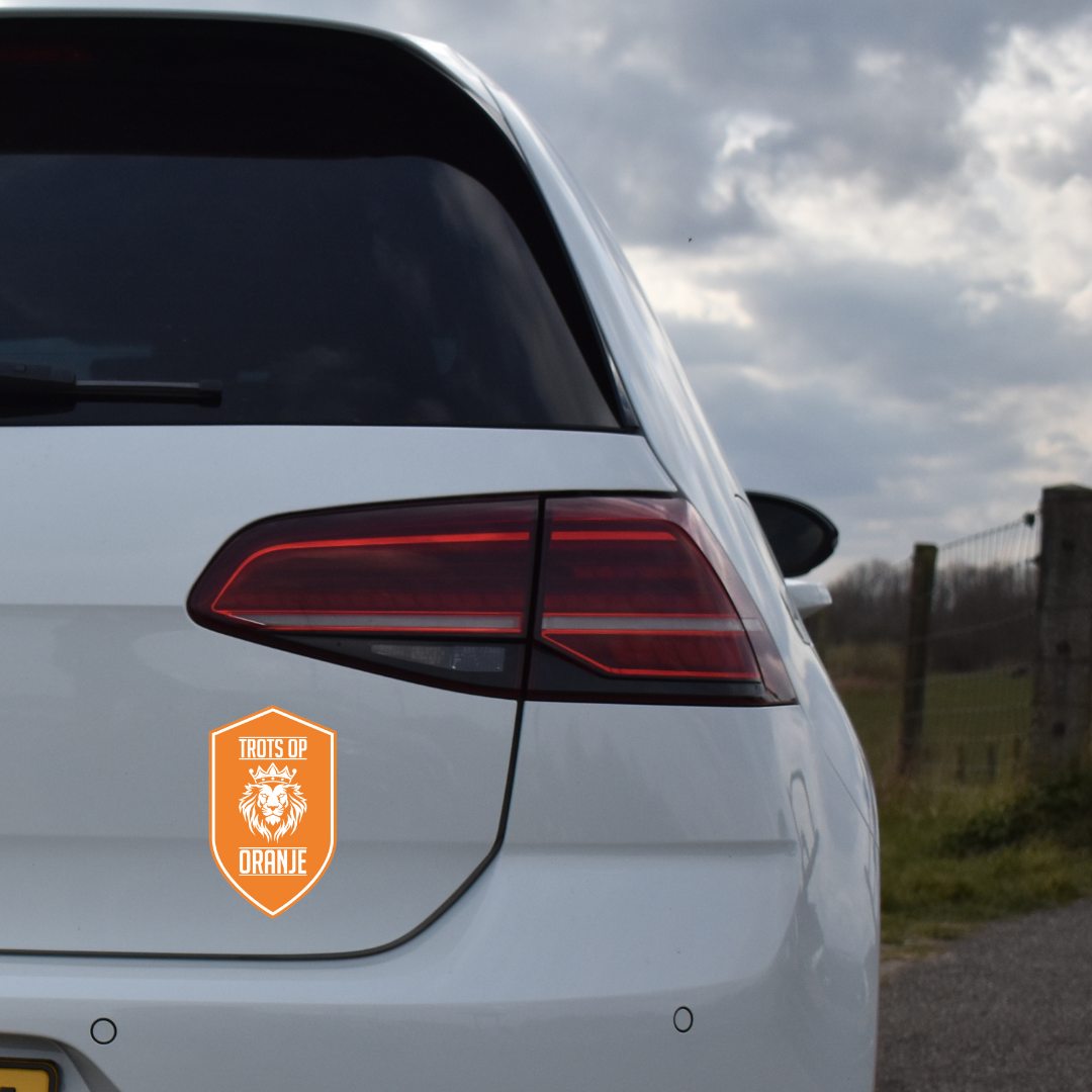Autocollant de voiture Fier d'Orange