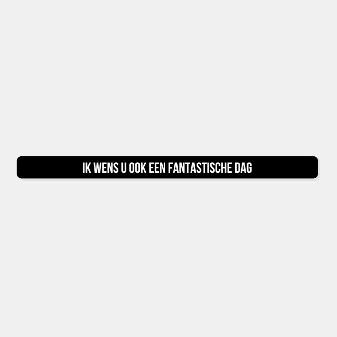 Autocollant de plaque d'immatriculation je vous souhaite aussi une journée fantastique