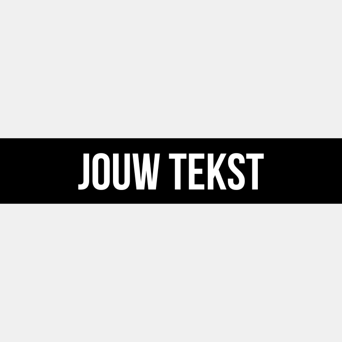 Fënsterschtrook | Mat deng eegenen Text!