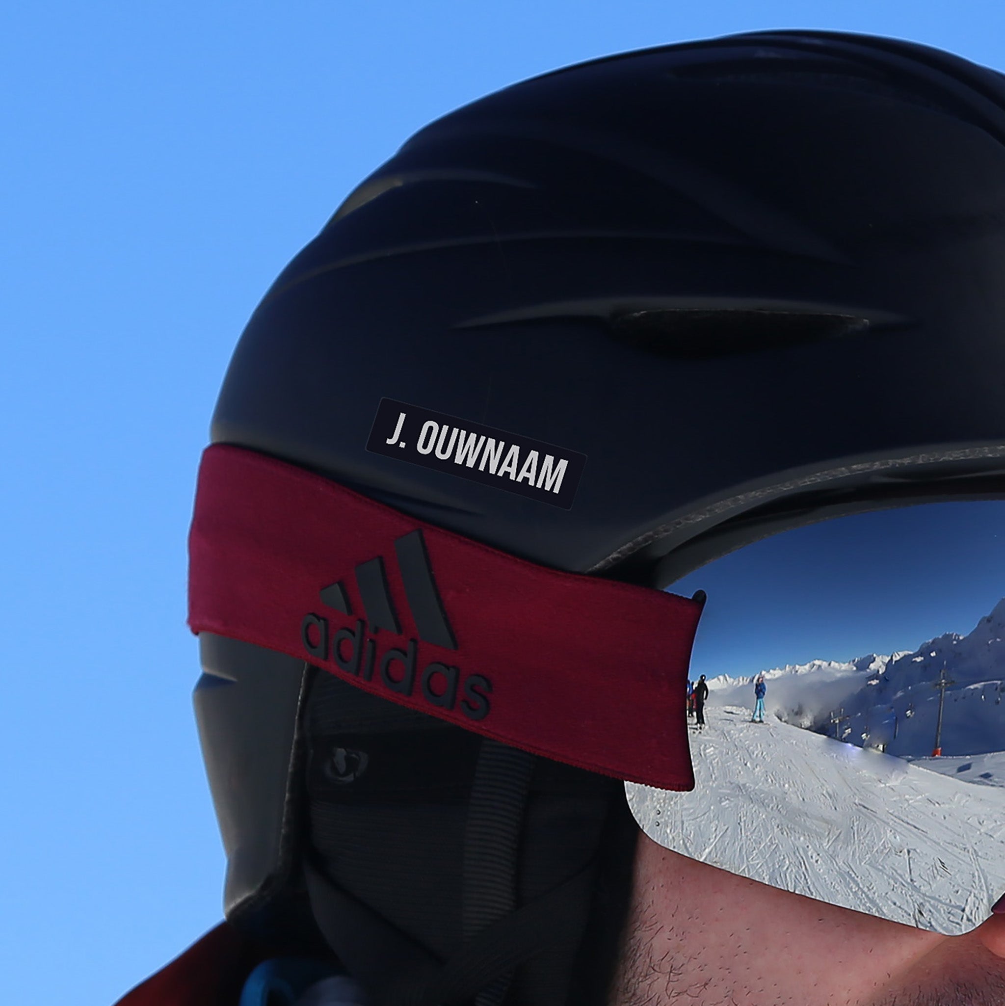 Autocollant texte ski